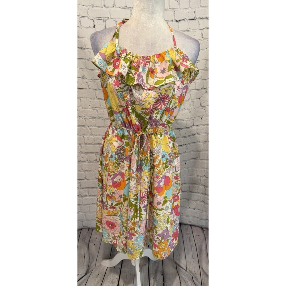 Liberty of London X Target Pastel Floral Print Halter Top Dress Boho Medium